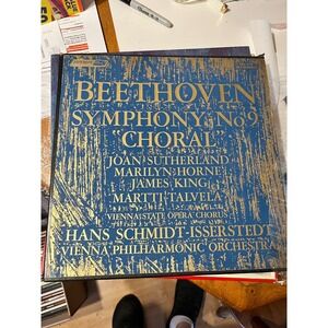 BEETHOVEN Symphony No. 9 "Choral" Vinyl LP Vienna Philharmonic Schmidt-Issersted